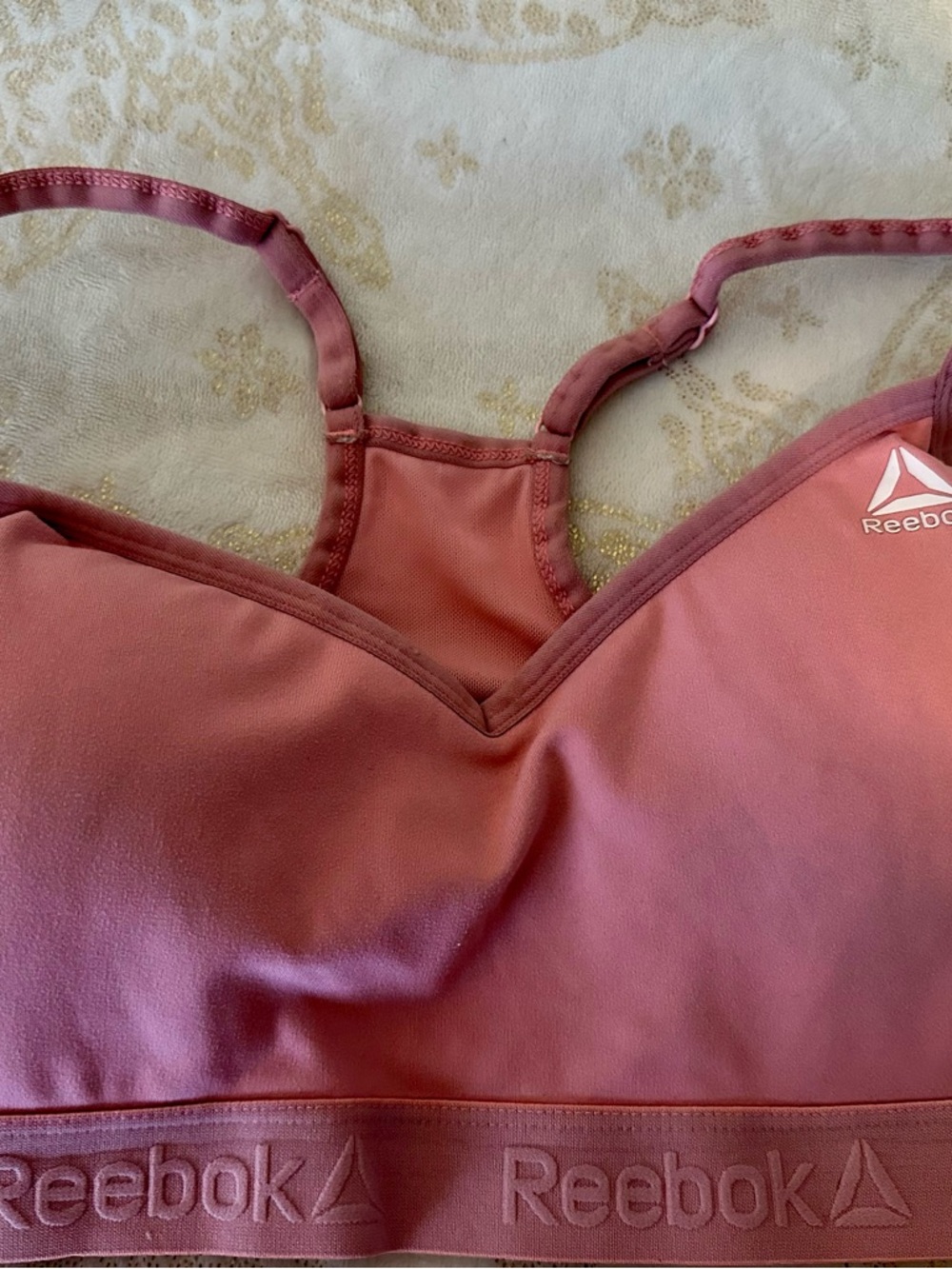 Reebok Rose Pink Racerback Sports Bra